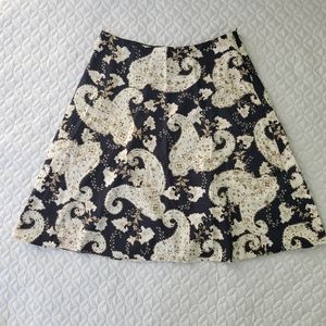 Paisley Beaded Skirt by White House Black Market Size 8